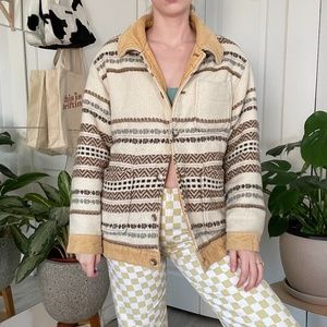 Aztec Corduroy Winter Jacket